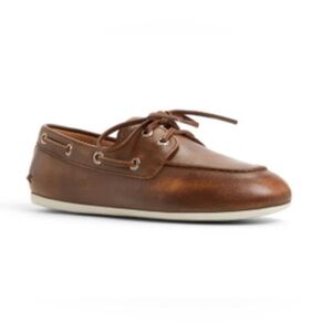 DEAL + discounted ship Women’s Brown Sperry Leather Slim Boat Shoes size 7 TTS